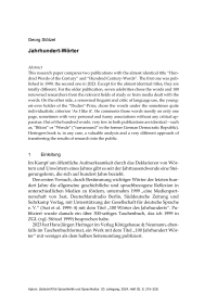 Jahrhundert-Wörter