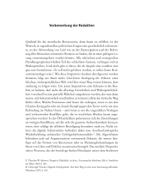 Vorbemerkung der Redaktion