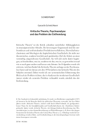 Kritische Theorie, Psychoanalyse und das Problem der Entfremdung