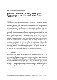 Das Queere Korpus (QK): Vorstellung einer neuen Korpusressource und Beispielanalysen am Thema „Ehe für Alle“