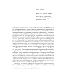 Standhalten im Bilde?