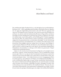 Alain Badiou und Israel