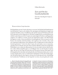 Zeit und Ort der Gesellschaftskritik