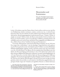 Hexenwahn und Feminismus