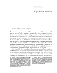 Georg Simmels »Philosophie des Geldes«