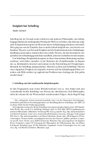 Ewigkeit bei Schelling