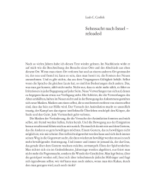 Sehnsucht nach Israel – reloaded