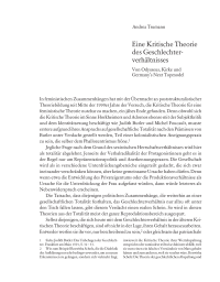 Eine Kritische Theorie des Geschlechterverhältnisses