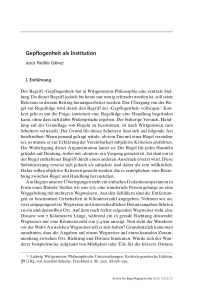 Gepflogenheit als Institution