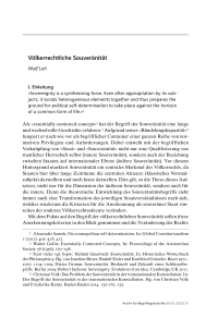 Völkerrechtliche Souveränität