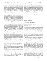 Autarkie ist Regression