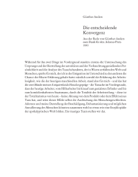 Die entscheidende Konvergenz