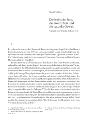 Die lesbische Frau, das zweite Geschlecht und die sexuelle Gewalt