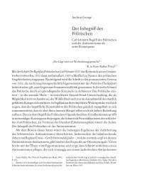 Der Inbegriff des Politischen