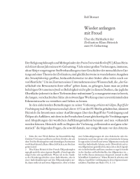 Wieder anfangen mit Freud