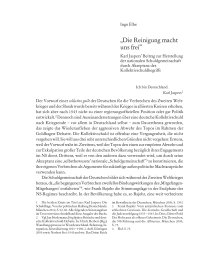 »Die Reinigung macht uns frei.«