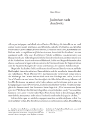 Judenhass nach Auschwitz