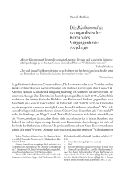 Die ›Blechtrommel‹ als avantgardistischer Roman des Vergangenheitsrecyclings