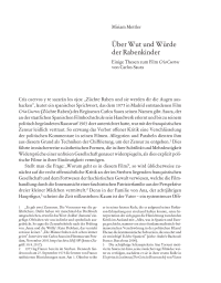 Über Wut und Würde der Rabenkinder