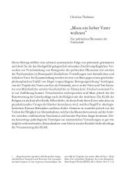 »Muss ein lieber Vater wohnen«