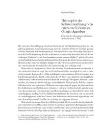 Philosophie der Selbstentwaffnung: Von Emmanuel Lévinas zu Giorgio Agamben