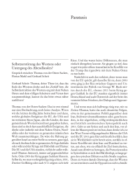 Selbstzerstörung des Westens oder Untergang des Abendlandes?