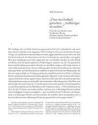 »Über den Erdball getrieben …, hellhöriger als andere.«