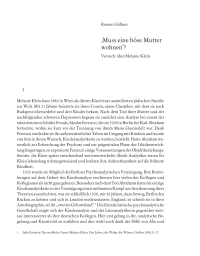 ›Muss eine böse Mutter wohnen‹?