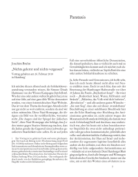 »Nichts gelernt und nichts vergessen«