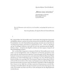 »Mitten inne zwischen«