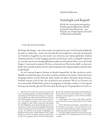 Seinslogik und Kapital