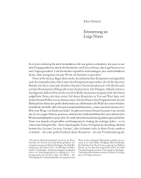 Erinnerung an Luigi Nono