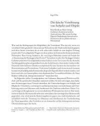 Die falsche Versöhnung von Subjekt und Objekt