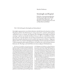 Seinslogik und Kapital