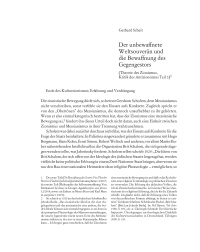 Der unbewaffnete Weltsouverän und die Bewaffnung des Gegengestors