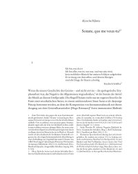 Sonate, que me veux-tu?