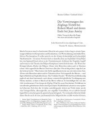 Die Verwirrungen des Zöglings Törleß bei Robert Musil und deren Ende bei Jean Améry