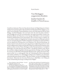 Von Heideggers ausgesetzten Kindern