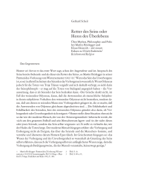 Retter des Seins oder Heros des Überlebens