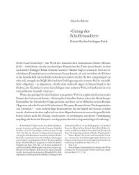 »Genug des Schollenzaubers«