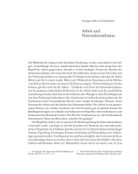 Arbeit und Nationalsozialismus