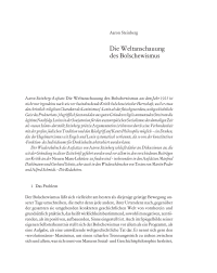 Die Weltanschauung des Bolschewismus