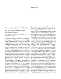 Ein Meister der Rackets ist noch kein Gegenhegemon