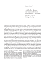 »Mich aber täuscht der nicht mit seiner verworfenen Denkerei«