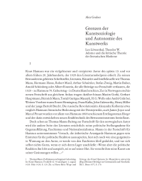 Grenzen der Kunstsoziologie und Autonomie des Kunstwerks