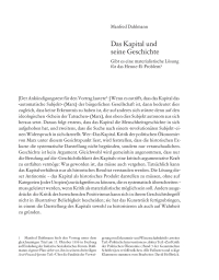 Das Kapital und seine Geschichte