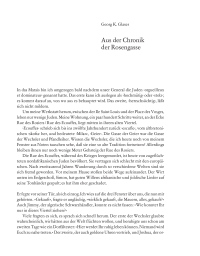 Aus der Chronik der Rosengasse