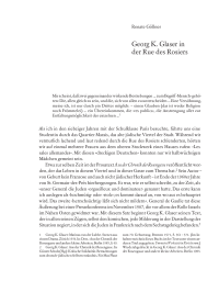 Georg K. Glaser in der Rue des Rosiers