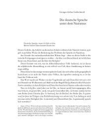 Die deutsche Sprache unter dem Nazismus