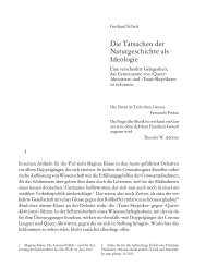 Die Tatsachen der Naturgeschichte als Ideologie
